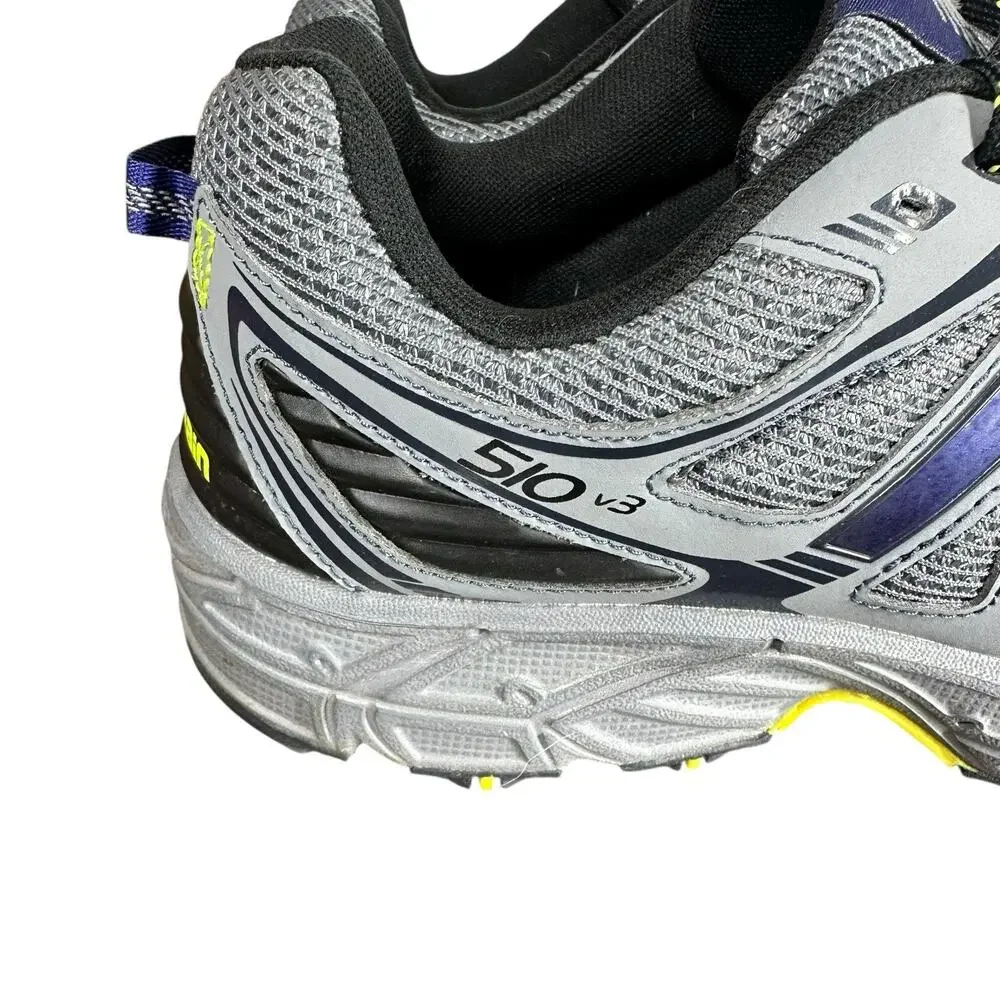 NEW BALANCE MT510CG3 510 V3 Trail Shoes Sneakers Mens 9 4E Gray Black Yellow